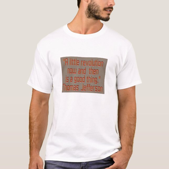 T-shirt Une petite révolution est ici et là…. (Devant)