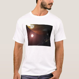 T-shirt Une planète de géant de gaz satellisant une éto