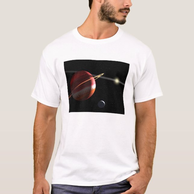 T-shirt Une planète de masse de Jupiter orbitant autour de (Devant)