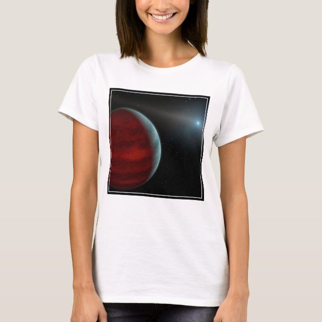 T-shirt Une Planète Géante Au Gaz Autour D'Une Étoile Nain (Devant)