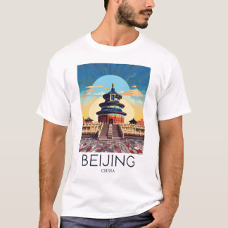T-shirt Une Pop Art Travel Impression Pékin - Chine