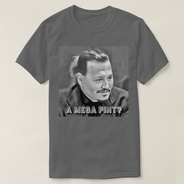 T-shirt Une profondeur de pinte de méga (Design devant)