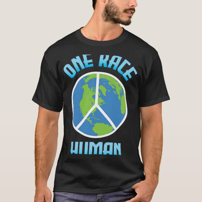 T-shirt Une race L'antiracisme humain célèbre la diversité (Devant)