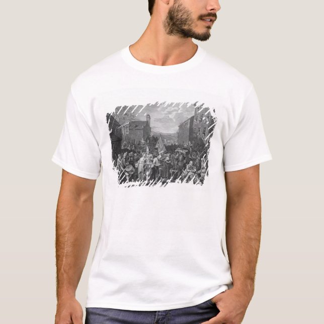 T-shirt Une représentation de mars des gardes (Devant)