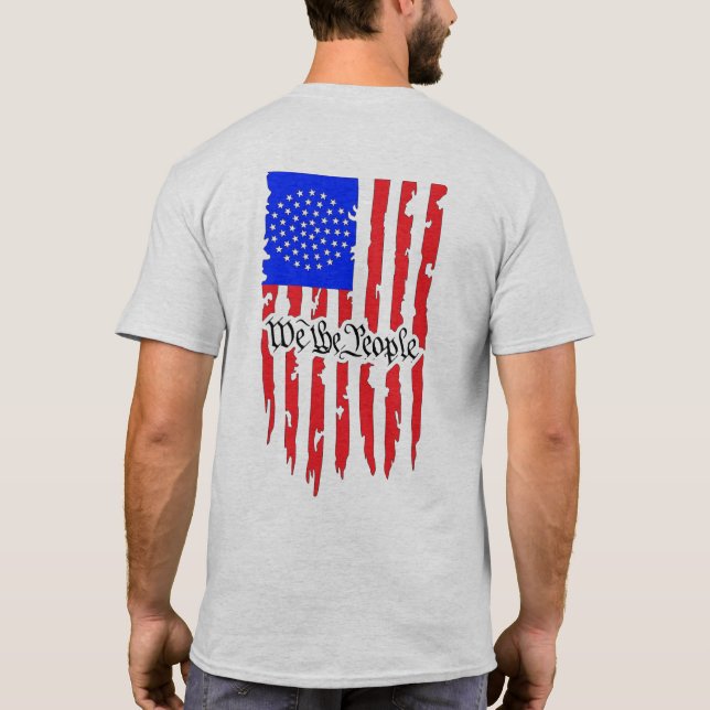 T-shirt Une République sous Dieu en couleur (Dos)