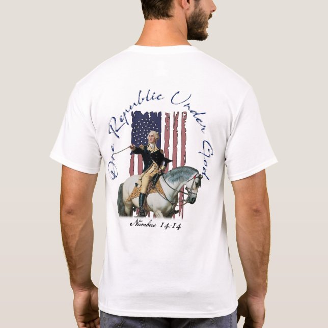 T-shirt Une République sous Dieu Washington Numéro14 (Dos)