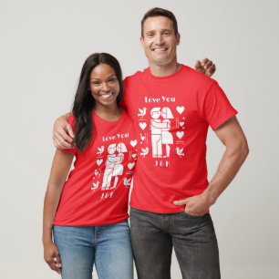 T-shirt Une Saint-Valentin personnalisée Bauhaus moderne