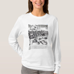 T-shirt Une section d'une carte de Milan, 1640