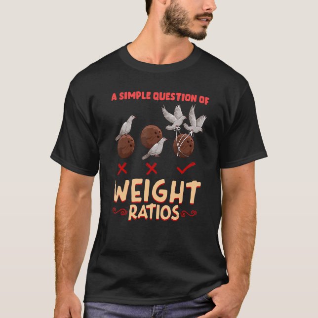 T-shirt Une Simple Question De Ratios De Poids Math (Devant)