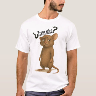 T-shirt Une souris confondue par une déclaration muette