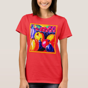 T-shirt Une Superbe Peinture À L'Huile De Fruité. Commande