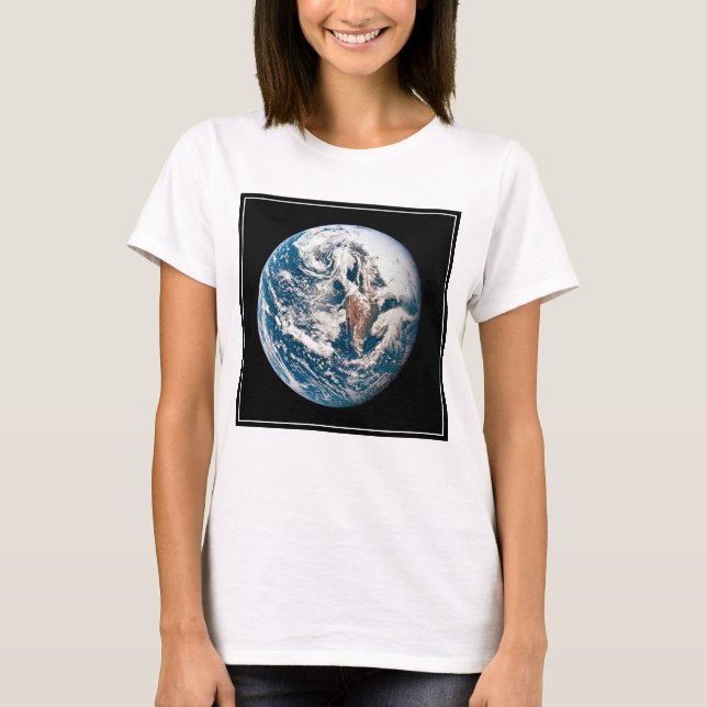 T-shirt Une Terre Tirée De L'Appareil Spacecraft Apollo 10 (Devant)