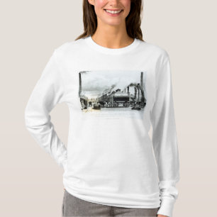 T-shirt Une usine de Vapeur-Moteur et travaux de fer