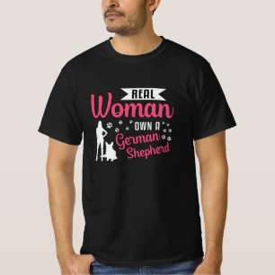 T-shirt Une Véritable Femme Possède Un Chien Berger Allema