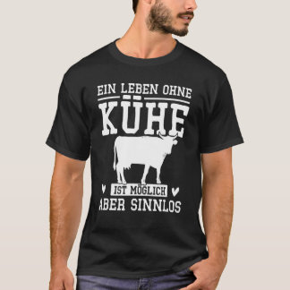 T-shirt Une vie sans vaches est possible mais insignifiant