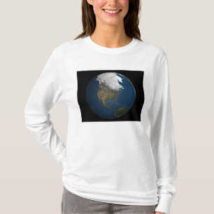 T-shirt Une vue globale au-dessus de l'Amérique du Nord