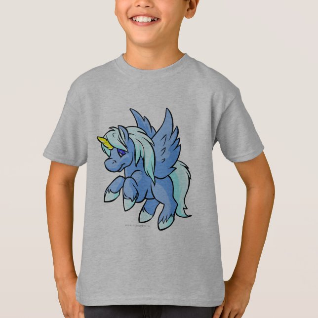 T-shirt Uni bleu (Devant)