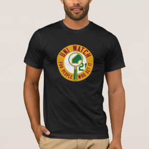 T-shirt Uni montre : Loupe d'or