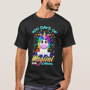 T-shirt Unicorn 100 jours Magical Learning Happy 100th Day