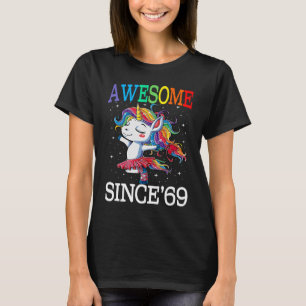 T-shirt Unicorn 51e anniversaire Rainbow 1969 51 ans