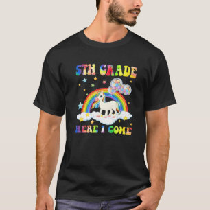 T-shirt Unicorn 5Ème Année Ici Je Reviens À L'Étude De L'É