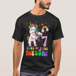 T-shirt Unicorn 7e anniversaire 7 ans fille princesse