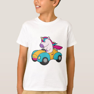 T-shirt Unicorn Car