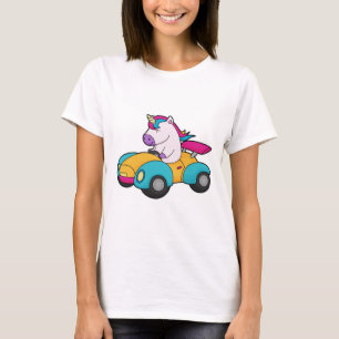 T-shirt Unicorn Car