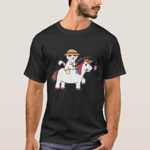 T-shirt Unicorn Chat Magique Unicornes Donut Mythique Créa