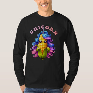 T-shirt Unicorn Corn Funny Colorful Cute Boys Girls Kids