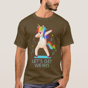 T-shirt Unicorn Dab Festival Club Rave