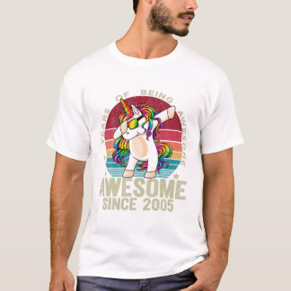 T-shirt Unicorn Dabbing 17e naissance