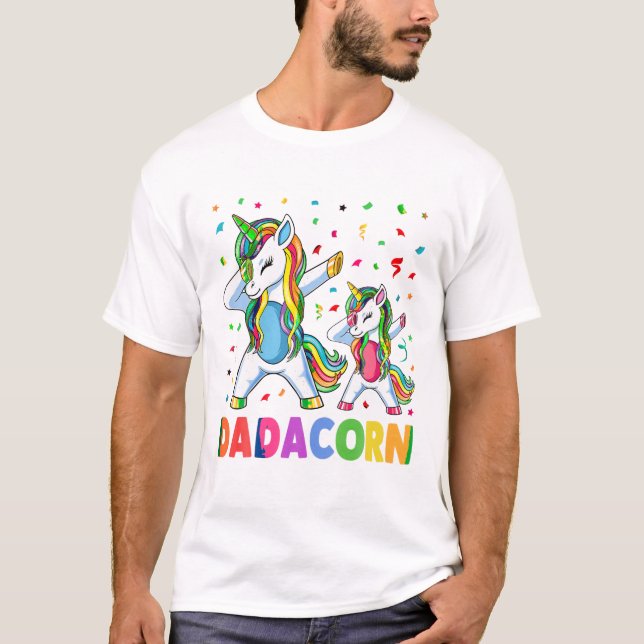 T-shirt Unicorn Dadacorn Père (Devant)