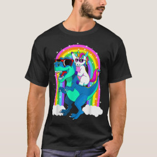 T-shirt Unicorn équitation Trex Dinosaur Filles Garçons En