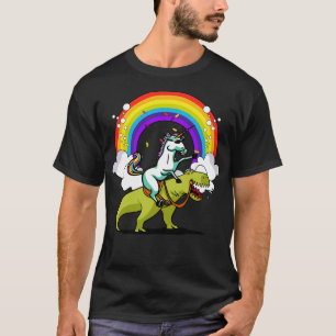 T-shirt Unicorn équitation TRex Dinosaur Parti