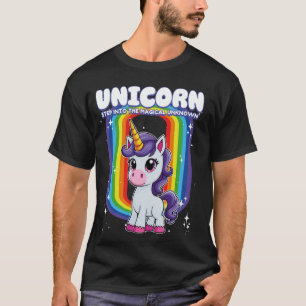 T-shirt Unicorn Étape Dans La Magique Unicorn Inconnu