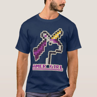 T-shirt Unicorn Gamer Girl Gaming Video Play Computer Game