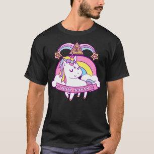 T-shirt Unicorn Hail Satan Death Metal Rainbow Cadeau