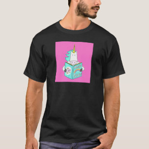 T-shirt Unicorn Lecture Magic Tricks Livre mignon Humour r
