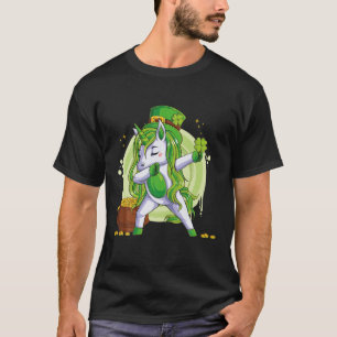 T-shirt Unicorn Leprechaun Costume Casquette Dabbing Dance
