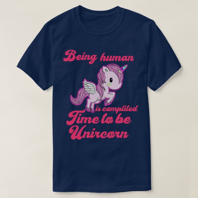 T-shirt unicorn licorn unicorn pull (Design devant)
