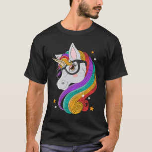 T-shirt Unicorn lunettes Imaginaire magique Animal Unicorn