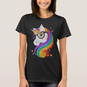 T-shirt Unicorn lunettes Imaginaire magique Animal Unicorn