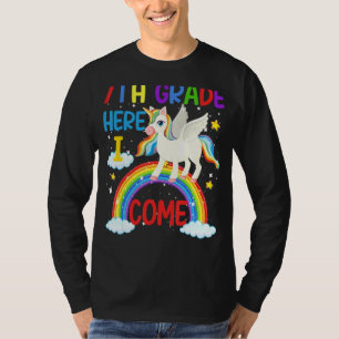 T-shirt Unicorn Magic 7e année Ici Je Reviens À L'École