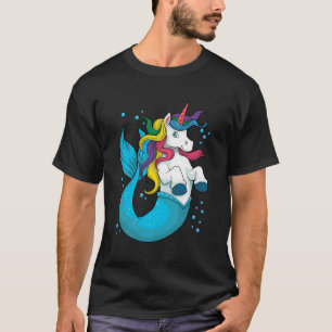T-shirt Unicorn Mermaid Mermicorn Sea Magical Rainbow Girl