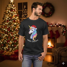 Unicorn Merry Christmas Design