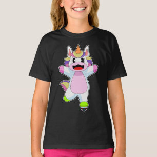T-shirt Unicorn Patinage en ligne Patins à rouleaux