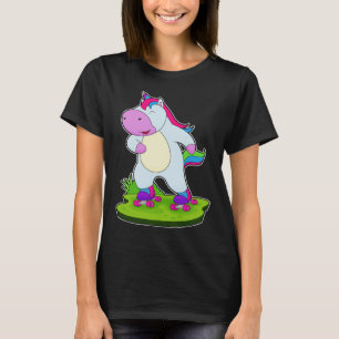 T-shirt Unicorn Patinage en ligne Patins à rouleaux