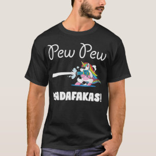 T-shirt Unicorn PewPewPew Madafakas Unicorn Crazy Pew dabb