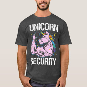 T-shirt Unicorn Security Funny Costume Police Men Women Ki